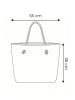 Lucky Bees Torba plażowa w kolorze białym - 56 x 35 x 15 cm