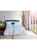 Fleuresse Beddengoedset ''Provence Cassis'' wit/blauw