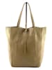 Marlon Skórzany shopper bag w kolorze beżowym - 40 x 37 x 12 cm