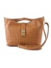 Marlon Leren handtas "Clarity" lichtbruin - (B)33 x (H)22 x (D)10 cm