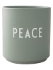Design Letters Kubek "Peace" w kolorze oliwkowym - 250 ml