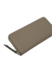 Liebeskind Berlin Leder-Geldbörse in Taupe - (B)19 x (H)9 x (T)2 cm