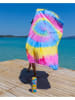 Samimi Strandtuch "Tie Dye" in Gelb/ Blau/ Pink - (L)180 x (B)100 cm