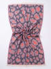 Towel to Go Strandtuch "Towel To Go - Neon Safari" in Lila - (L)180 x (B)100 cm