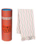 Samimi Strandtuch "Towel To Go - Galata" in Creme/ Rot/ Grün- (L)175 x (B)95 cm