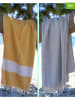 Samimi 2-delige set: hamamdoeken geel/grijs - (L)180 x (B)100 cm