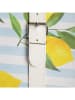 Homla Strandmatte ''Sidrum'' in Hellblau/ Gelb - (B)50 x (H)30 x (T)10 cm