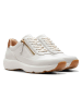 Clarks Leren sneakers "Tivoli Zip-Off" wit