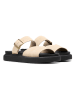 Clarks Leren slippers "Aristella" crème
