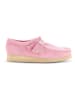 Clarks Leder-Schnürschuhe "Wallabee" in Rosa