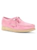 Clarks Leder-Schnürschuhe "Wallabee" in Rosa