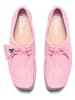 Clarks Skórzane trzewiki "Wallabee" w kolorze jasnoróżowym