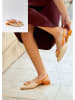 Bellucci Slingballerinas in Orange/ Beige