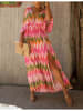 Milan Kiss Jurk lichtroze/groen