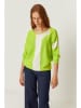 SKFK Pullover "Naike" in Limette/ Weiß