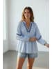Le Jardin du Lin Bluse in Hellblau