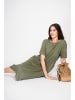 Le Jardin du Lin Kleid in Khaki
