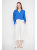 Le Jardin du Lin Bluse in Blau