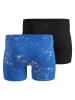Odlo 2er-Set: Funktionsboxershorts "Active Light" in Blau/ Schwarz