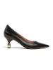 l37 Leren pumps zwart