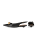 l37 Leren ballerina's zwart
