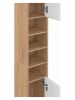 IDOMYA Factory Hochschrank ''Tom'' in Hellbraun/ Weiß - (B)20 x (H)170 x (T)20 cm
