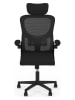 IDOMYA Factory Bureaustoel ''James'' zwart - (B)59 x (H)120,5 x (D)56 cm