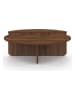 IDOMYA Factory Couchtisch in Braun - (H)35 x Ø 90 cm