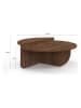 IDOMYA Factory Salontafel bruin - (H)35 x Ø 90 cm