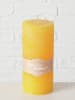 Boltze Stumpenkerze "Casual" in Orange - 490 g