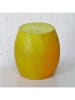 Boltze Hocker "Zitrone" in Gelb - (H)41,5 x Ø 39,5 cm