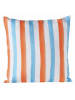 Boltze Kissen "Azzurro" in Hellblau/ Orange/ Weiß - (L)45 x (B)45 cm