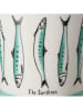 Boltze 2er-Set: Kaffeetassen "Sardine" in Hellblau/ Weiß - 300 ml