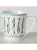 Boltze 2er-Set: Kaffeetassen "Sardine" in Hellblau/ Weiß - 300 ml