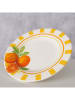 Boltze Talerz śniadaniowy "Orangy" w kolorze pomarańczowo-żółtym - Ø 20 cm