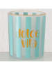 Boltze 2er-Set: Windlichter "Dolce Vita" in Orange/ Hellblau