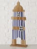 Boltze 2er-Set: Dekoaufsteller "Konnie" in Braun/ Blau - (H)50 cm 