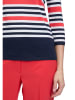 Betty Barclay Longsleeve in Dunkelblau/ Koralle/ Weiß