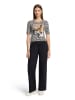 Betty Barclay Shirt in Weiß/ Schwarz/ Hellbraun