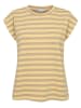 NÜMPH Shirt "Lizy" in Gelb/ Taupe