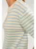 NÜMPH Pullover "Sillio" in Weiß/ Hellblau