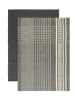 Wenko 2-delige set: theedoeken grijs/crème - (L)65 x (B)45 cm