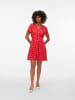Vero Moda Jurk rood/wit
