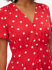 Vero Moda Jurk rood/wit