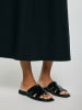 BIG STAR Leder-Pantoletten in Schwarz
