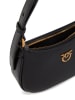 Pinko Leder-Schultertasche in Schwarz - (B)16 x (H)10 x (T)5 cm