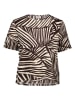 JDY Bluse in Beige/ Schwarz