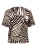 JDY Bluse in Beige/ Schwarz