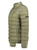 Geographical Norway Kurtka pikowana "Atichoko" w kolorze oliwkowym
