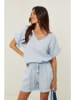 Le Monde du Lin Leinen-Bluse in Hellblau